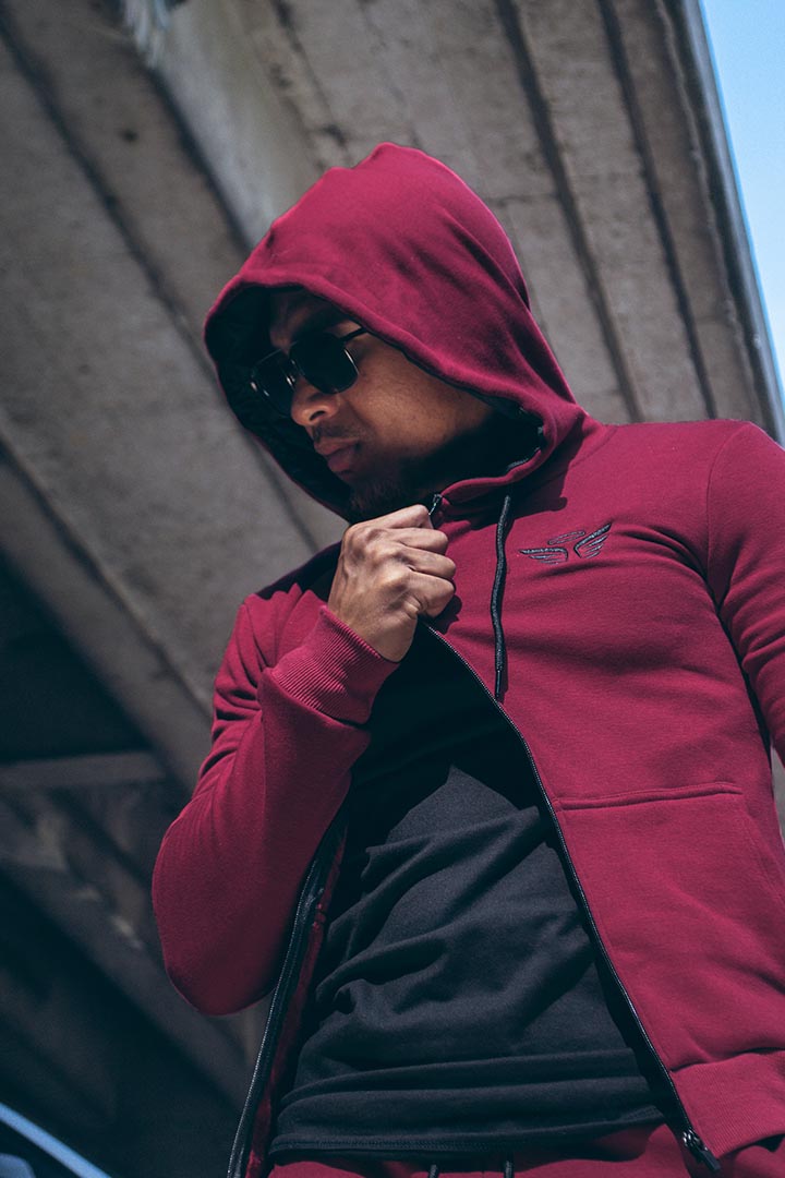 Essential Hoodie - Burgundy - Image 4
