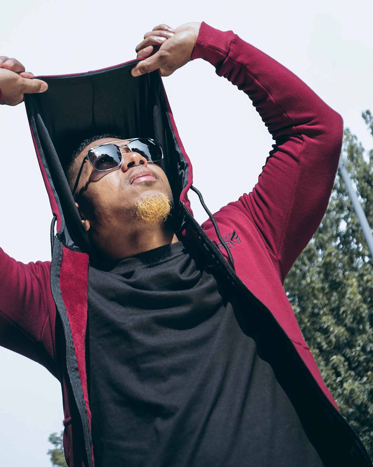Essential Hoodie - Burgundy - Image 6